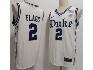 Duke Blue Devils #2 Cooper Flagg The Brotherhood Jersey White