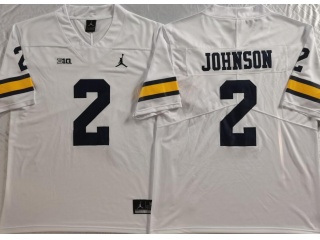 Michigan Wolverines #2 Will Johnson  Vapor Limited Jersey White