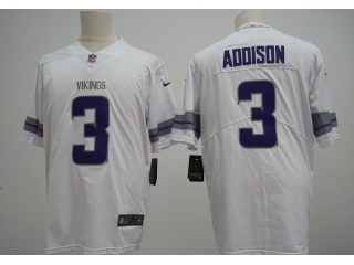 Minnesota Vikings #3 Jordan Addison Vapor F.U.S.E Limited Jersey White