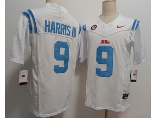 Ole Miss Rebels #9 Tre Harris III F.U.S.E Limited Jersey White