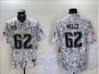 Philadelphia Eagles #62 Jason Kelce Arctic 2024 Salute to Service Limited Jersey Camo