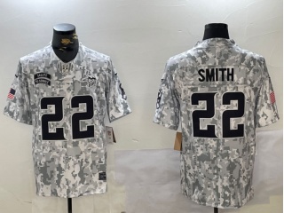 Minnesota Vikings #22 Harrison Smith 2024 Salute to Service Limited Jersey Arctic Camo