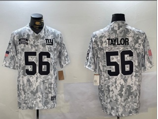 New York Giants #56 Lawrence Taylor 2024 Salute to Service Limited Jersey Arctic Camo