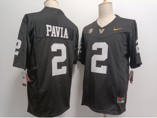 Vanderbilt University #2 Diego Pavia F.U.S.E Limited Jersey Black