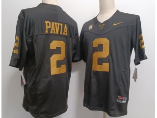 Vanderbilt University #2 Diego Pavia F.U.S.E Limited Jersey Black Golden