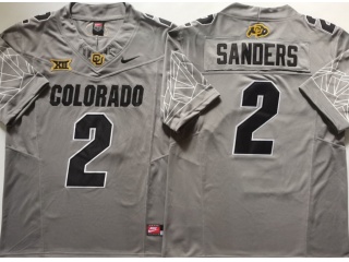 Colorado Buffaloes #2 Shedeur Sanders 2024 F.U.S.E Limited Jersey Grey