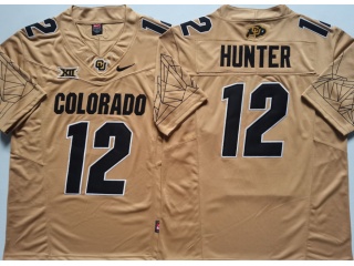 Colorado Buffaloes #12 Travis Hunter 2024 F.U.S.E Limited Jersey Tan