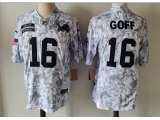 Detroit Lions #16 Jared Goff 2024 Salute to Service Limited Jersey Arctic Camo