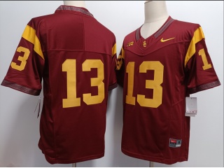 USC Trojans #13 F.U.S.E Limited Jersey Red