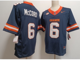 Syracuse Orange #6 Kyle McCord F.U.S.E Limited Jersey Navy Blue