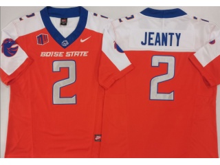 Boise State #2 Ashton Jeanty with White Shoulders F.U.S.E Limited Jersey Orange