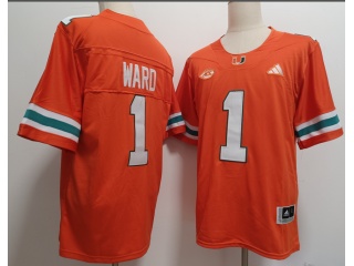 Miami Hurricanes #1 Cam Ward F.U.S.E Limited Jersey Orange