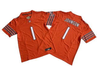 Chicago Bears #1 Jaylon Johnson Limited Jersey Orange