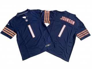 Chicago Bears #1 Jaylon Johnson Limited Jersey Blue