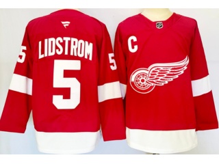 Fanatics Detroit Red Wings #5 Nicklas Lidstrom Jersey Red