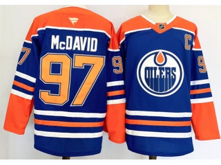 Fanatics Edmonton Oilers #97 Connor McDavid Jersey Blue