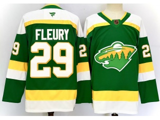 Fanatics Minnesota Wild #29 Marc-Andre Fleury 2023 Reverse Jersey Green