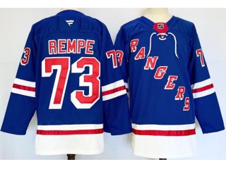 Fanatics New York Rangers #73 Matt Rempe Jersey Blue