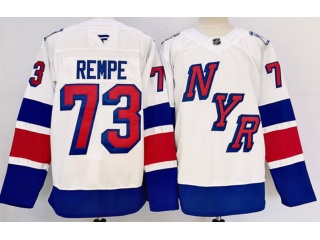 Fanatics New York Rangers #73 Matt Rempe Stadium Series Jersey White