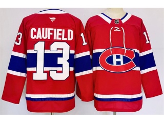 Fanatics Montreal Canadiens #13 Cole Caufield Jersey Red