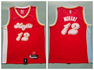 Memphis Grizzlies #12 Ja Morant 2024-25 City Jersey Red