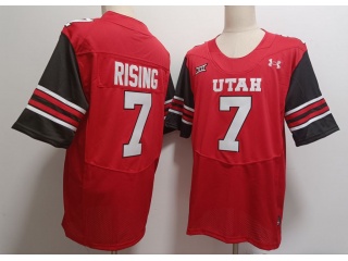 Utah Utes #7 Cameron Rising Jersey Red