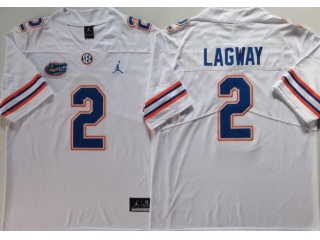 Florida Gators #2 DJ Lagway Vapor Limited Jersey White