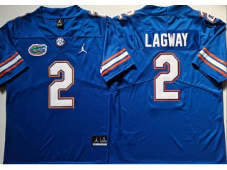 Florida Gators #2 DJ Lagway Vapor Limited Jersey Blue