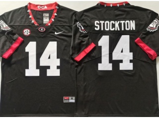 Georgia Bulldogs #14 Gunner Stockton 1980 Throwback F.U.S.E Limited Jersey Black