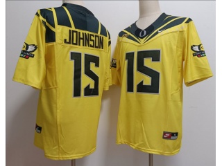 Oregon Ducks #15 Tez Johnson Vapor F.U.S.E Limited Jersey Yellow