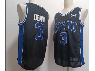 BYU Cougars #3 Egor Demin Jersey Black